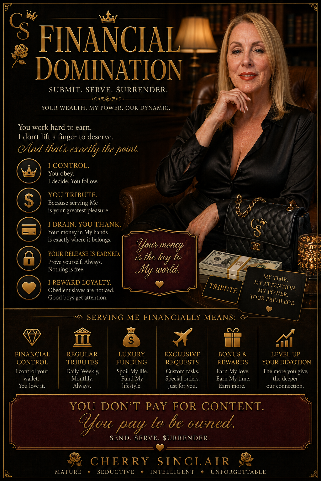 Your Money Is the Key to My World